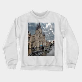 St Louis Cathedral after the Rain Crewneck Sweatshirt